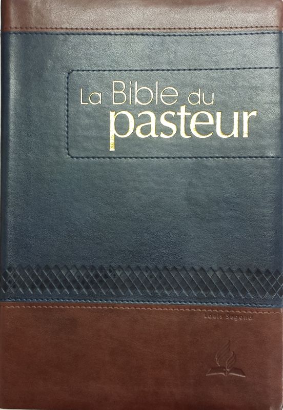 Louis Segond Large-Print French Bible--bonded leather, brown (indexed)